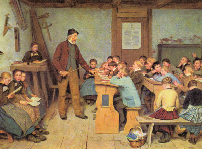 Albert Anker Dorfschule 1848
